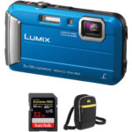 Panasonic Lumix DMC-TS30 con kit de accesorios Azul