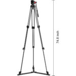 GVM 7017D Aluminum Video Tripod with Fluid Head System - Imagen 7